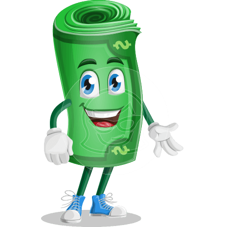 Money Cartoon Vector Character - 112 Illustrations